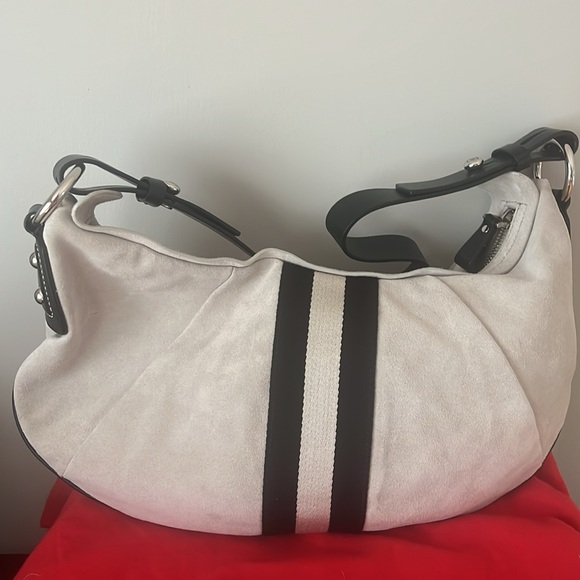 BALLY suede leather shoulder bag NWOT - Picture 7 of 7